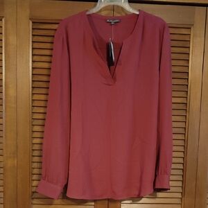 NWT Adrianna Papell Long Sleeve Blouse